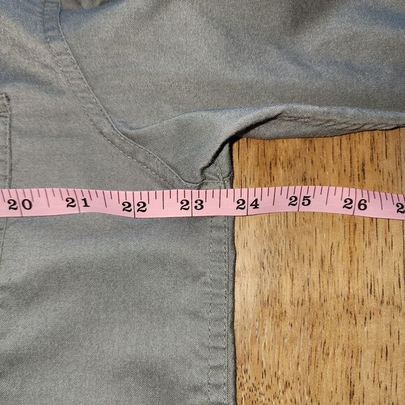 Cabela's Long Sleeve Button Up Light Olive Green Shirt Sz M - Picture 5 of 5